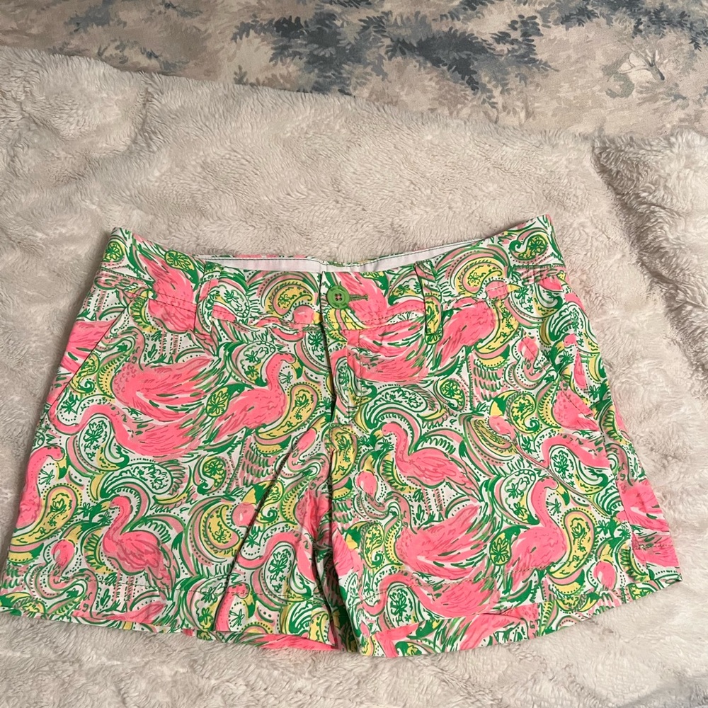 Lilly Pulitzer Shorts :Callahan :Size 4 Pink Shorts:Resort White Hot Wings